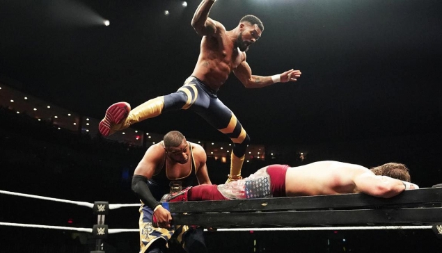 Angelo Dawkins décrit son match par équipe de rêve à la WWE