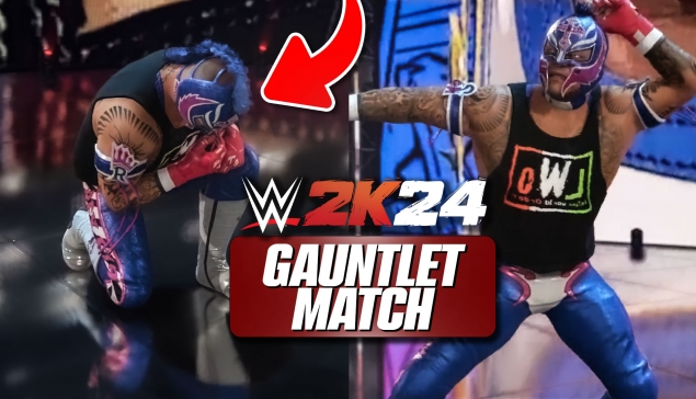 1 vs 9 : Rey Mysterio va-t-il gagner ? - WWE 2K24 (nouvelle stipulation)