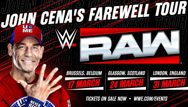 John Cena confirmé pour WWE RAW à Bruxelles !