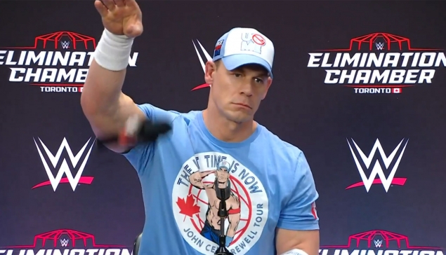 La réaction de John Cena après son heel turn à WWE Elimination Chamber 2025
