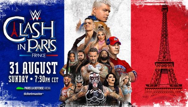 La WWE annonce la mise en vente des billets simples de Clash In Paris et RAW