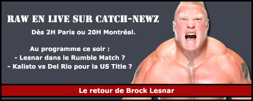 Resultats WWE RAW 11 janvier