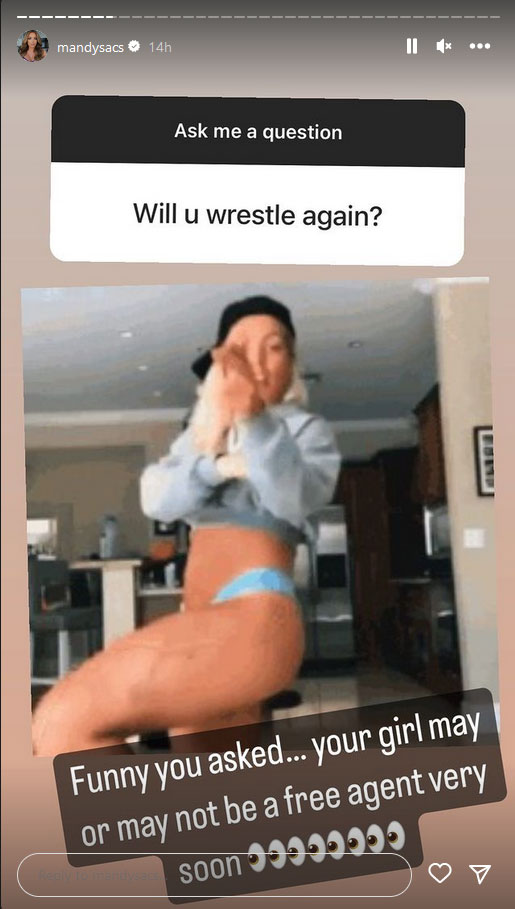 Mandy Rose teasing