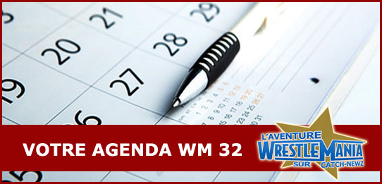 Agenda WrestleMania 32